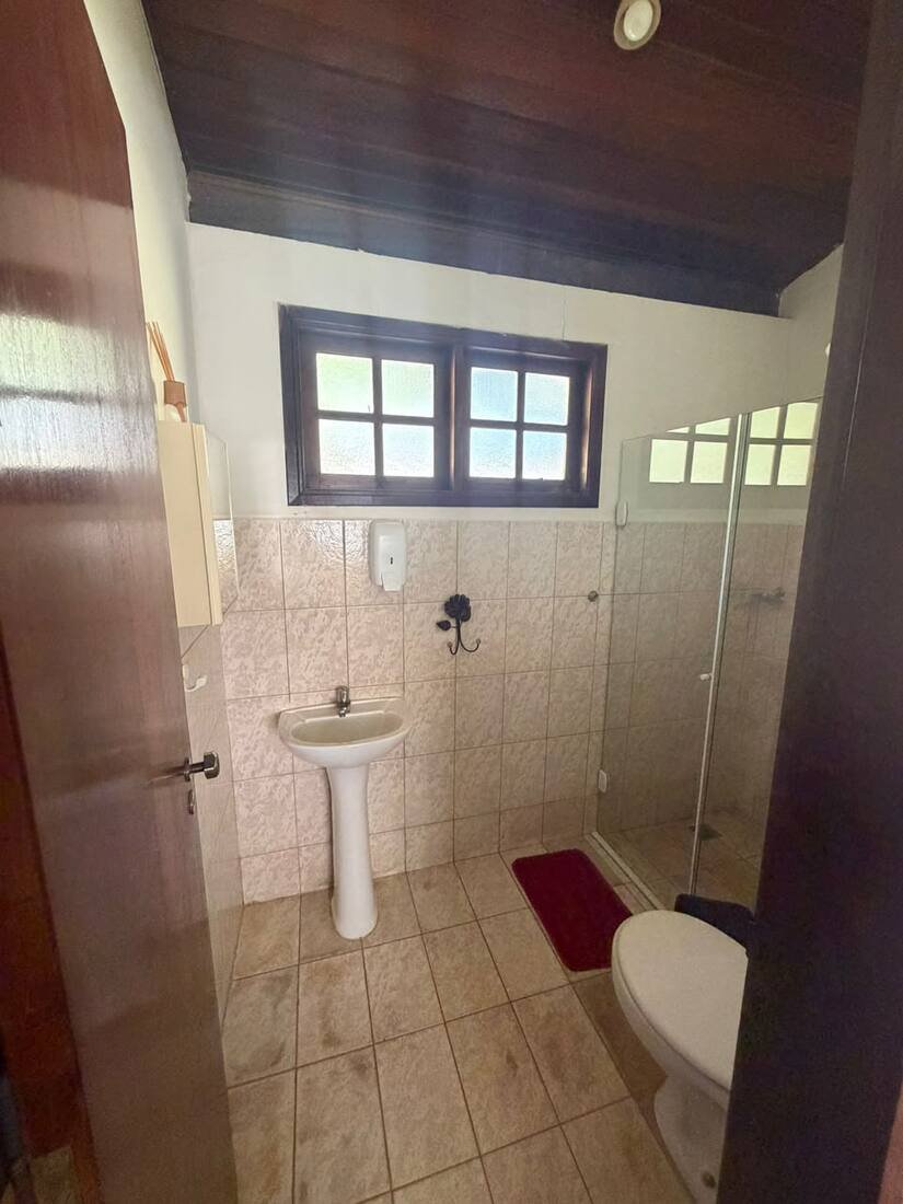 Banheiro privativo do chalé